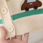 Boys' Cars Cardigan with Straps