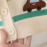 Boys' Cars Cardigan with Straps