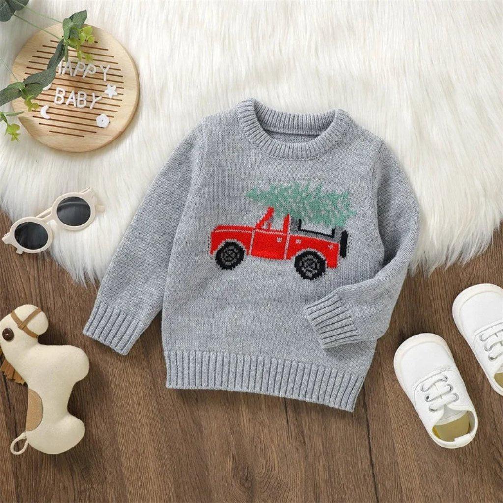 Boys' Christmas Truck Sweater