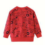 Boys' Cotton Sweatshirts with Trucks