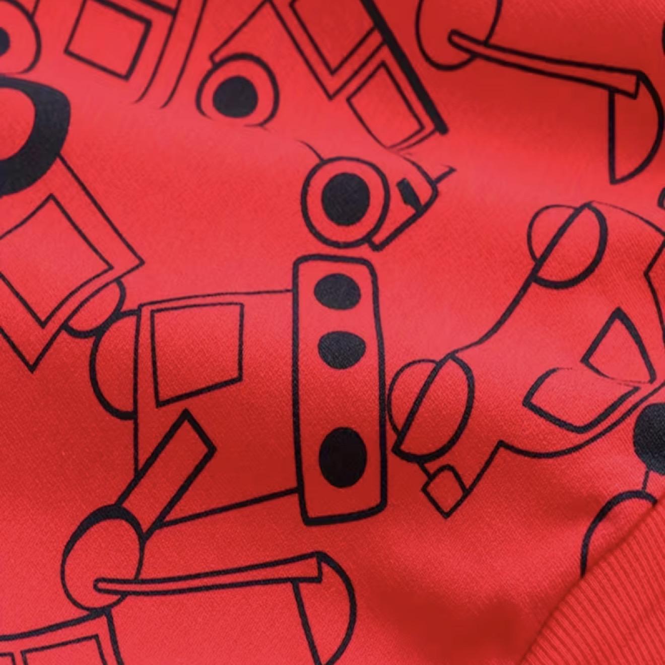 Boys' Cotton Sweatshirts with Trucks