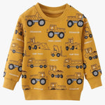 Boys' Cotton Sweatshirts with Trucks
