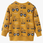 Boys' Cotton Sweatshirts with Trucks