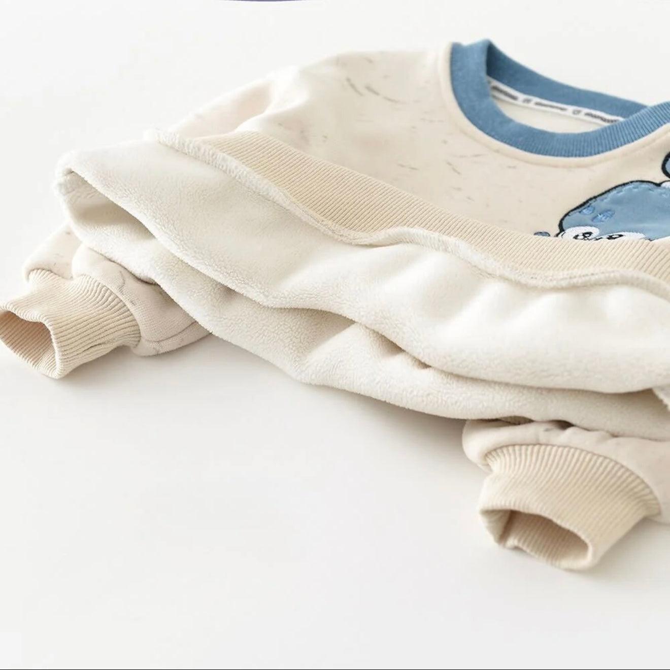 Boys’ Cozy Winter Sweater & Pants Set