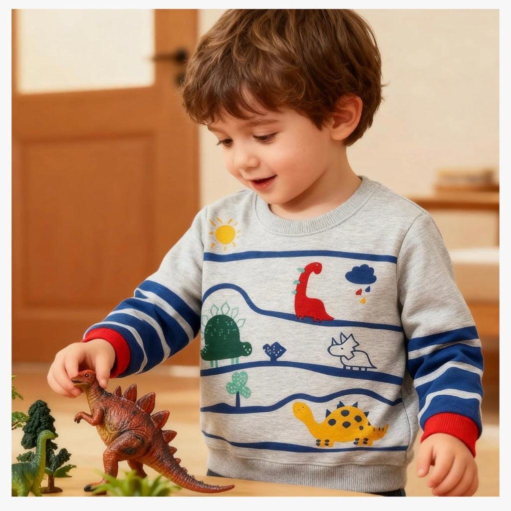 Boys’ Dinosaur Strapped Sweatshirt