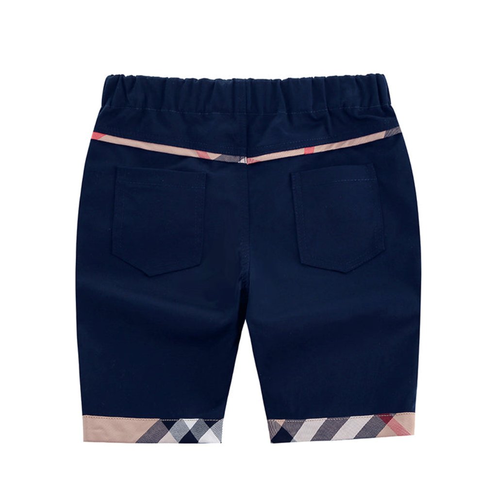 Boys Navy Blue Chino Shorts