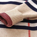 Boy's Plaid Sweater with Removable Collar