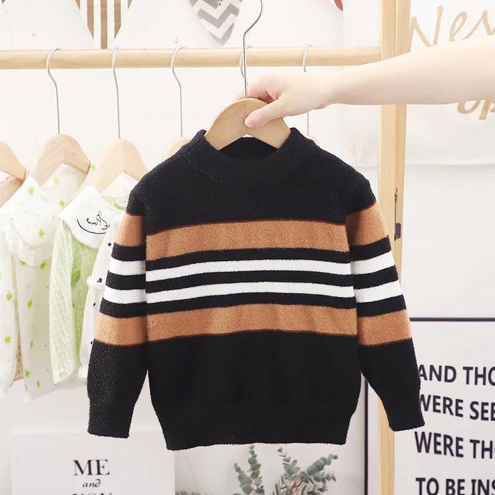 Boys’ Soft Knit Strippy Sweater