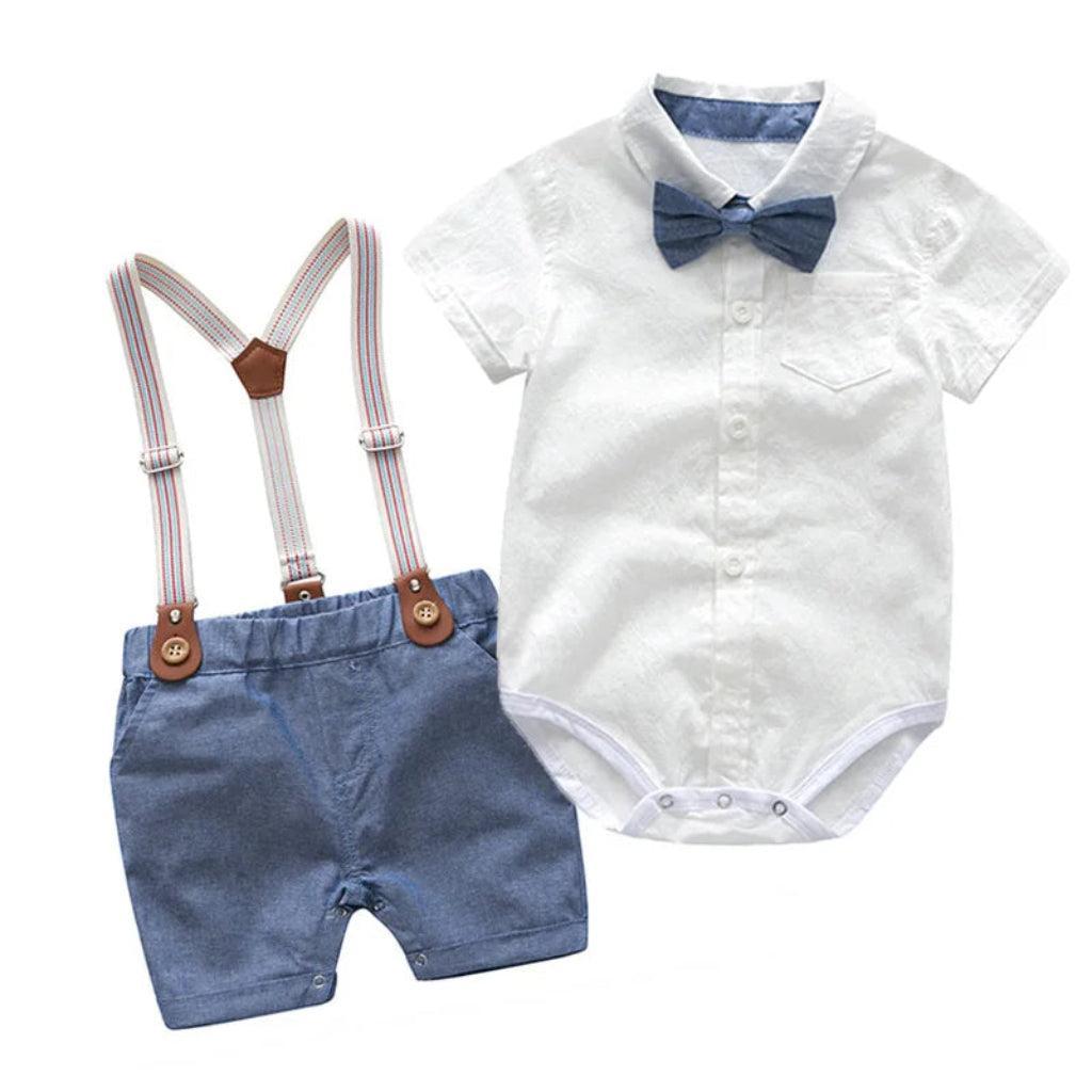 Boys' Trendsetter Button-Front Shorts Set