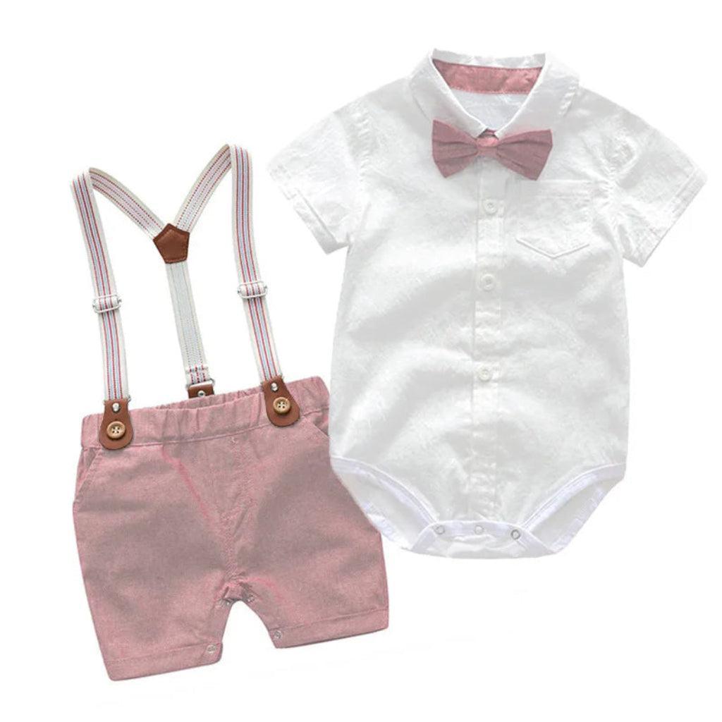 Boys' Trendsetter Button-Front Shorts Set