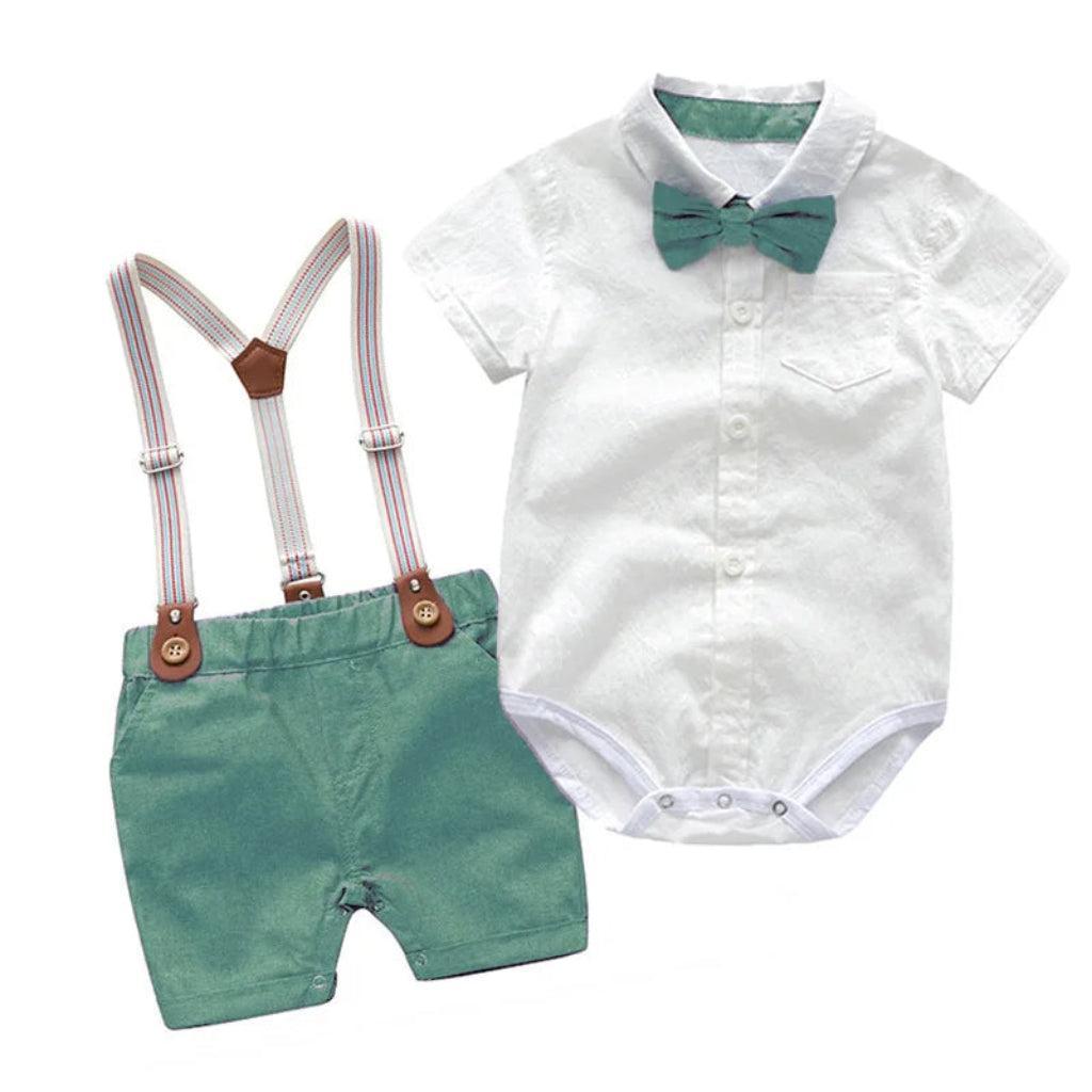 Boys' Trendsetter Button-Front Shorts Set