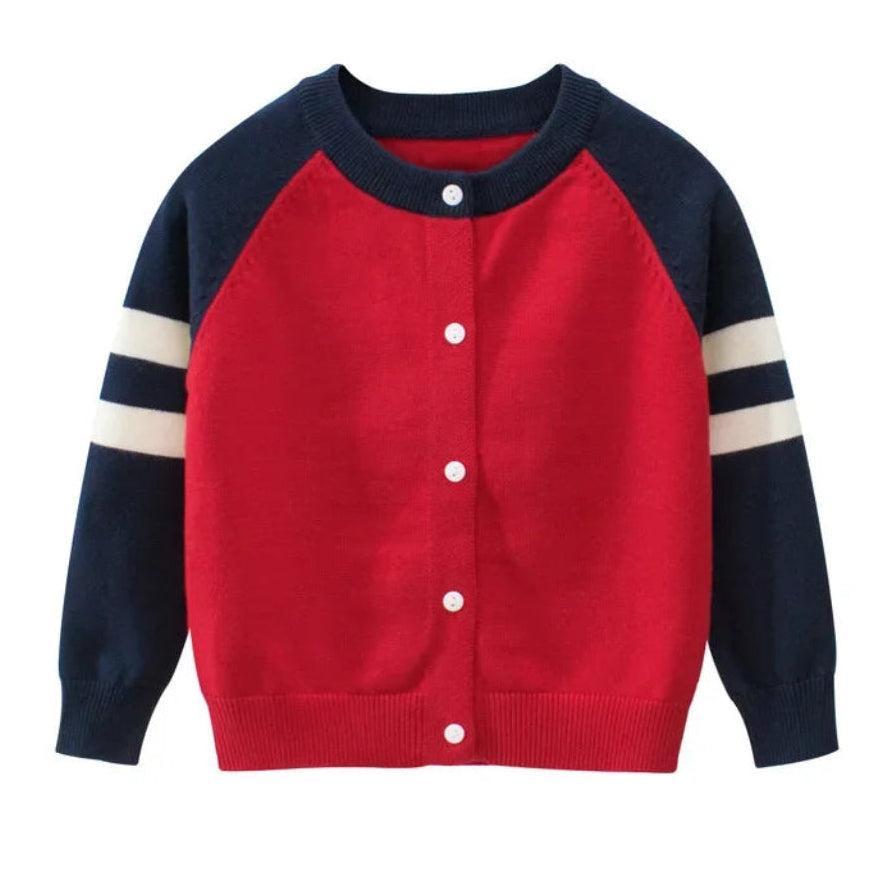 Boys' classic varsity cardigan