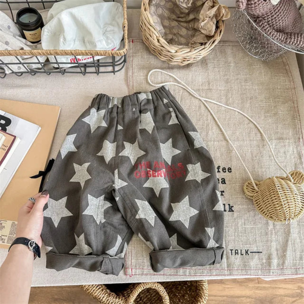 Unisex Cozy Star Pattern Pants