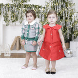 Festive Party Girl Dress with Charms