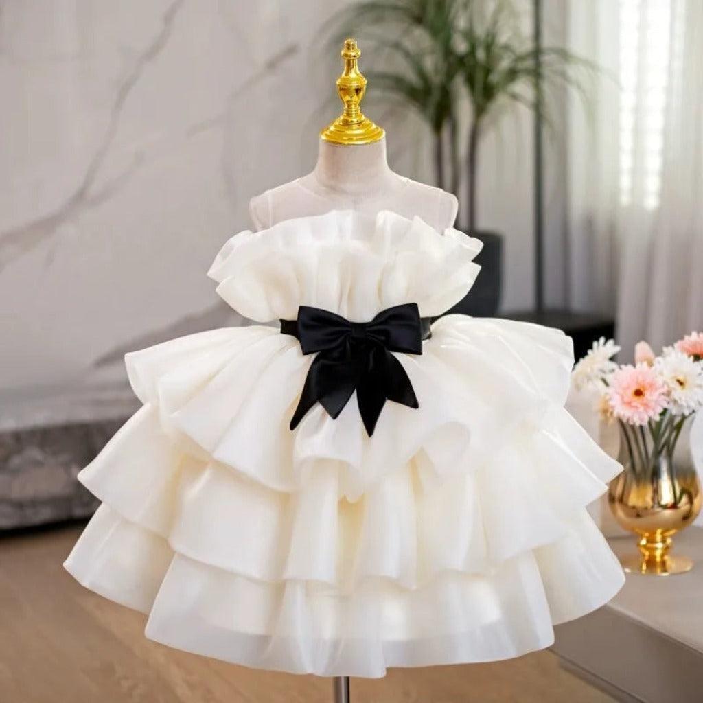 champagne dress toddler Mayoral Baby Girls' Knit Tulle Champagne Dress 2858
