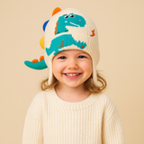 Bonnet / chapeau unisexe brodé en laine d'hiver