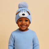 Bonnet / chapeau unisexe brodé en laine d'hiver