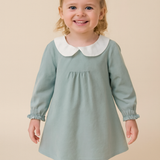 Vestido azul salvia para niñas