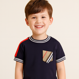 Haut Lucien en coton à manches courtes pour garçon