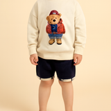 Short chino bleu marine pour garçon