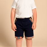 Short chino bleu marine pour garçon
