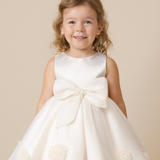 Mia Bella All White Flower Girl Dress
