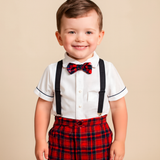 Boys' Set with Suspenders and Bow Tie
