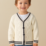 Cárdigan de punto para niño marinero