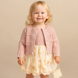 Ensemble jupe et haut assortis rose pêche pour fille