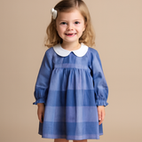 Vintage Oslo Plaid Girls' Dress