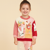 Bunny Miki House Little Girls' Sweatshirt and Sweatpants Set