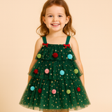 Little Girls' Christmas Tree Dress