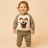Unisex Puppy Boys' Sweatshirt & Pants Set