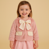 Luxurious faux fur little girls' Jacket