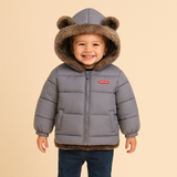 Unisex Bear Ear Winter Jacket with Ski Pants