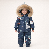 Unisex Dino Theme Ski-Wear for Kids
