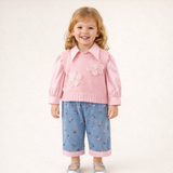 Pastel Floral Winter 3 Piece Outfit