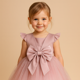 FLOWER GIRL Dress With a Fluttery Tulle Skirt