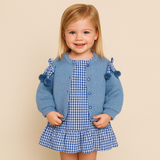 Baby Blue Cardigan and Dress Set