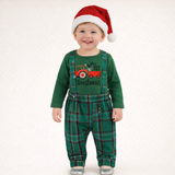 Robe de fête de Noël à carreaux rouges pour filles