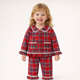 Conjunto navideño de terciopelo para niño de 4 piezas