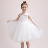 Robe de demoiselle d'honneur en tulle pour fille