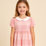 Robe à carreaux rose Barbie Girl