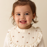 Bavoirs en mousseline bohème pour bébés filles