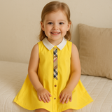 Vestido vintage de algodón Chloe para niña