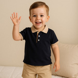 Polo de jersey de algodón orgánico