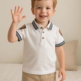 Polo de niño de algodón orgánico