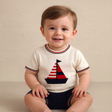 Conjunto de punto para bebés y niños pequeños de Little Sailors