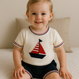 Conjunto de punto para bebés y niños pequeños de Little Sailors