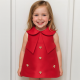 Festive Party Girl Dress with Charms